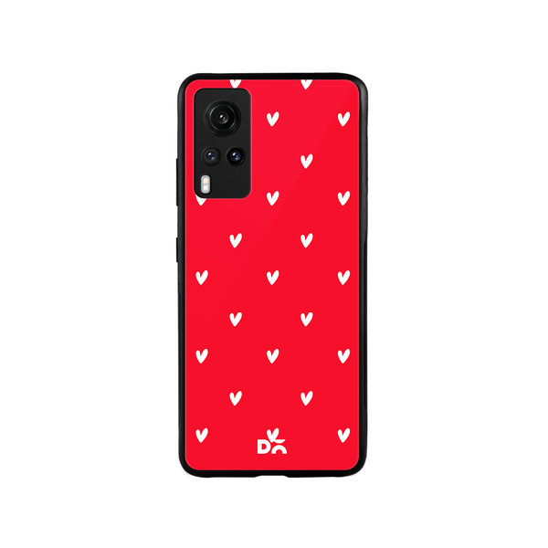 

DailyObjects Bundle Heart Scarlet Glass Case Cover For Vivo X60