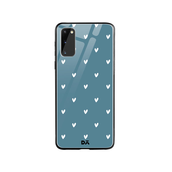 

DailyObjects Bundle Heart Teal Glass Case Cover For Samsung Galaxy S20