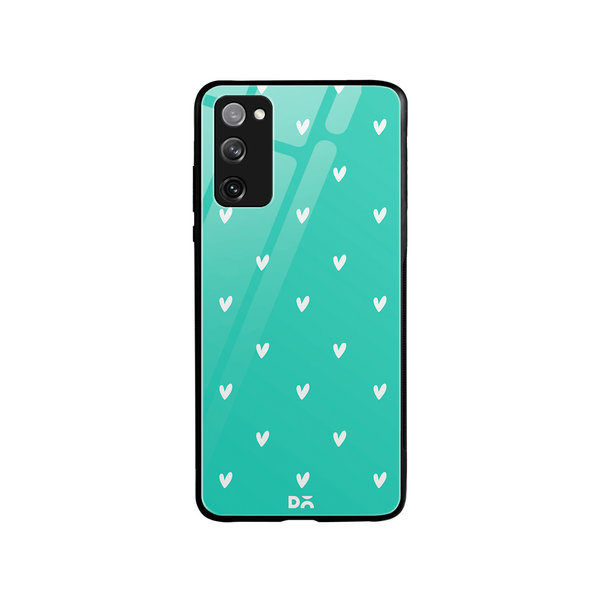 

DailyObjects Bundle Heart Turquoise Glass Case Cover For Samsung Galaxy S20 FE