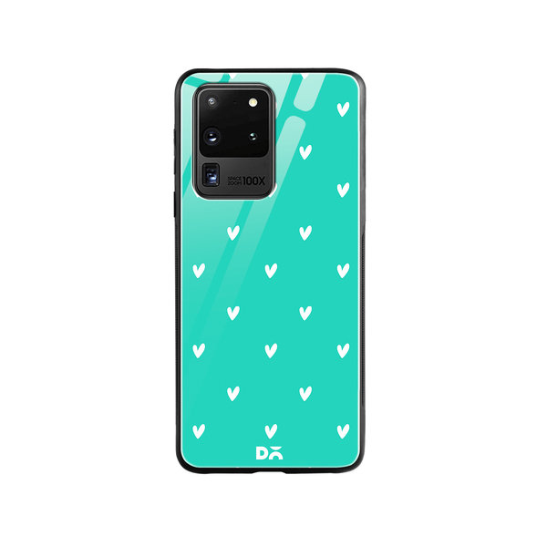 

DailyObjects Bundle Heart Turquoise Glass Case Cover For Samsung Galaxy S20 Ultra