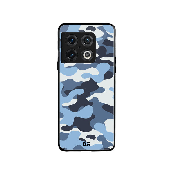 

DailyObjects Camouflage Aquatic Glass Case Cover For OnePlus 10 Pro