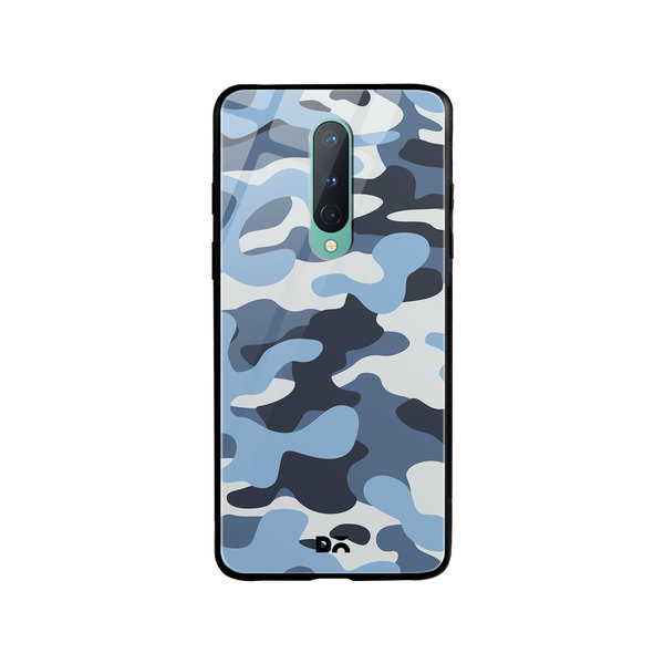 

DailyObjects Camouflage Aquatic Glass Case Cover For OnePlus 8