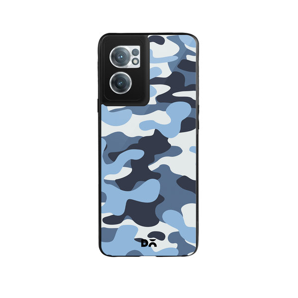 

DailyObjects Camouflage Aquatic Glass Case Cover For OnePlus Nord CE 2