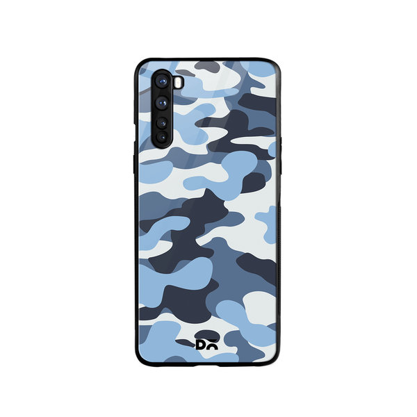 

DailyObjects Camouflage Aquatic Glass Case Cover For OnePlus Nord