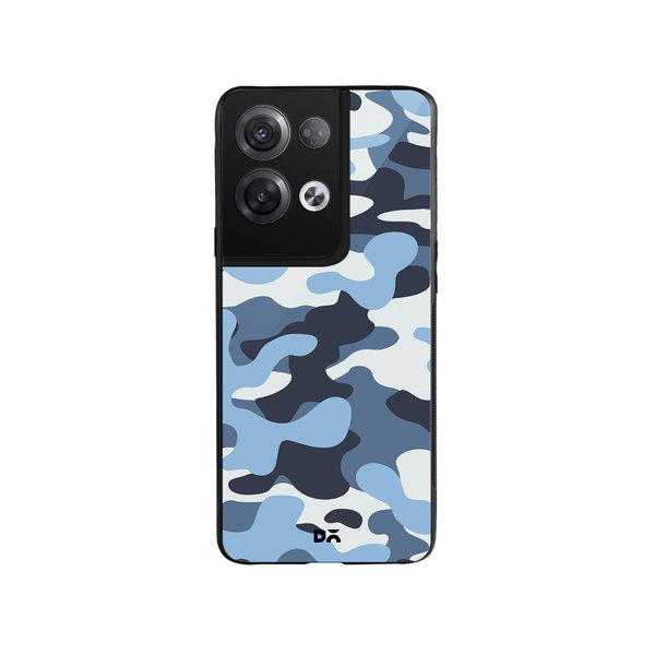

DailyObjects Camouflage Aquatic Glass Case Cover For Oppo Reno 8 Pro Plus