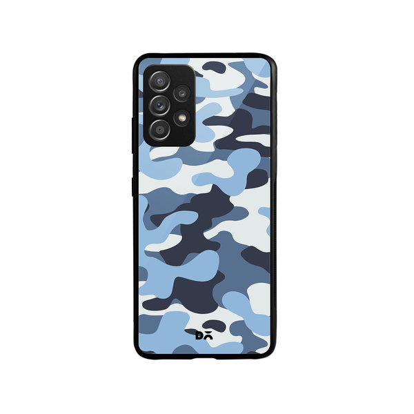 

DailyObjects Camouflage Aquatic Glass Case Cover For Samsung Galaxy A73