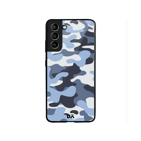 

DailyObjects Camouflage Aquatic Glass Case Cover For Samsung Galaxy S22 Plus