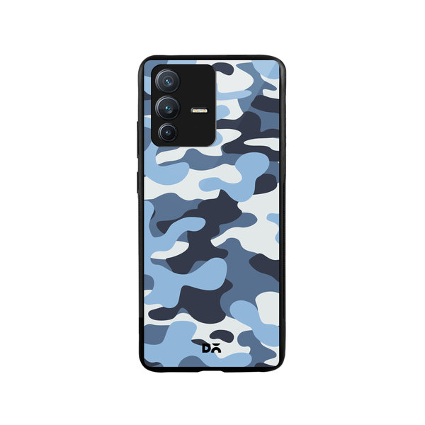 

DailyObjects Camouflage Aquatic Glass Case Cover For Vivo V23 Pro