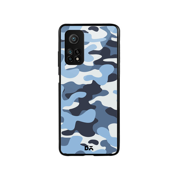 

DailyObjects Camouflage Aquatic Glass Case Cover For Xiaomi Mi 10T