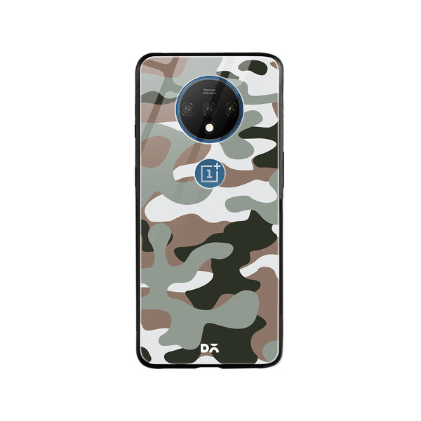 

DailyObjects Camouflage Army Glass Case Cover For OnePlus 7T