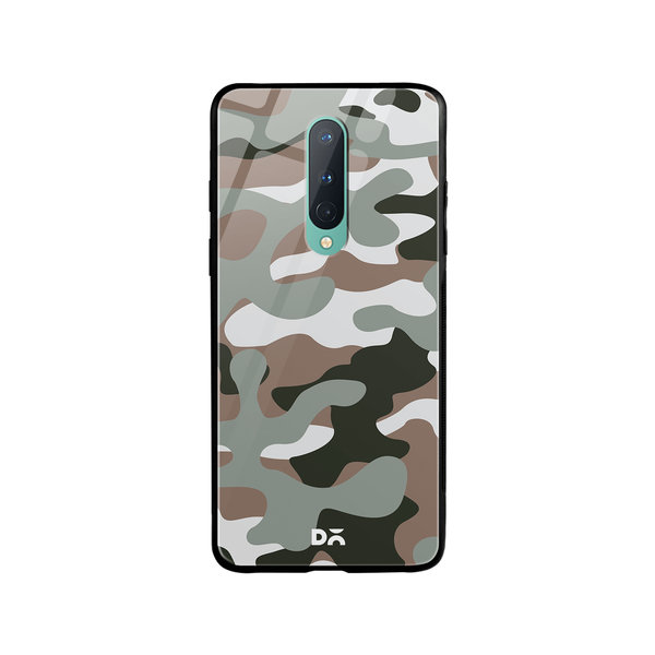 

DailyObjects Camouflage Army Glass Case Cover For OnePlus 8
