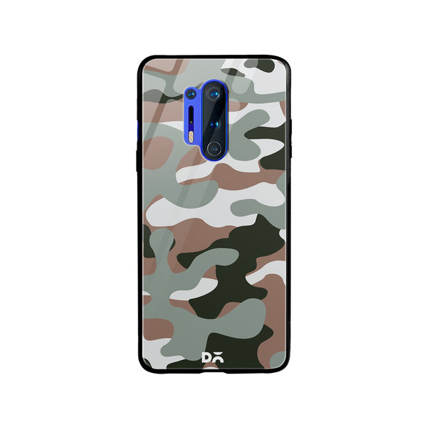 

DailyObjects Camouflage Army Glass Case Cover For OnePlus 8 Pro