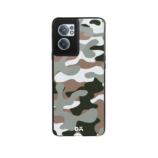 

DailyObjects Camouflage Army Glass Case Cover For OnePlus Nord CE 2