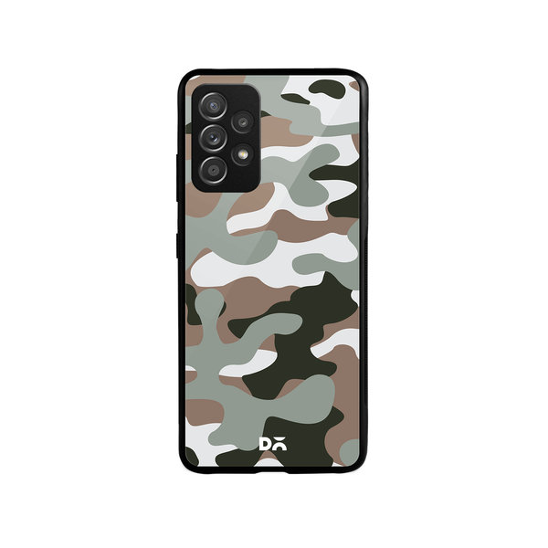 

DailyObjects Camouflage Army Glass Case Cover For Samsung Galaxy A52