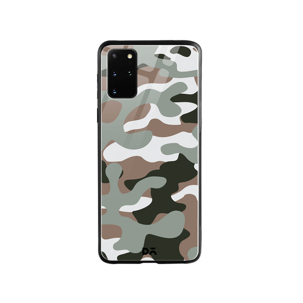 

DailyObjects Camouflage Army Glass Case Cover For Samsung Galaxy S20 Plus