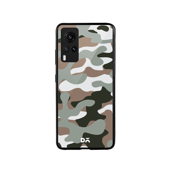 

DailyObjects Camouflage Army Glass Case Cover For Vivo X60