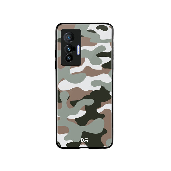 

DailyObjects Camouflage Army Glass Case Cover For Vivo X70