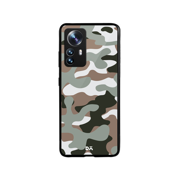 

DailyObjects Camouflage Army Glass Case Cover For Xiaomi 12 Pro