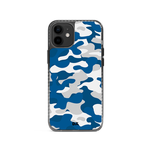 

DailyObjects Camouflage Blue Stride 2.0 Case Cover For iPhone 12