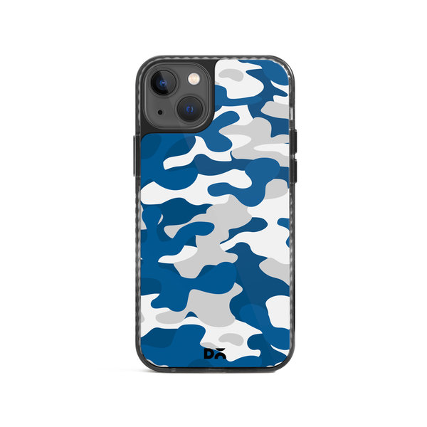 DailyObjects Camouflage Blue Stride 2.0 Case Cover For iPhone 15 Plus