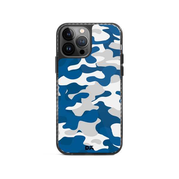 

DailyObjects Camouflage Blue Stride 2.0 Case Cover For iPhone 15 Pro