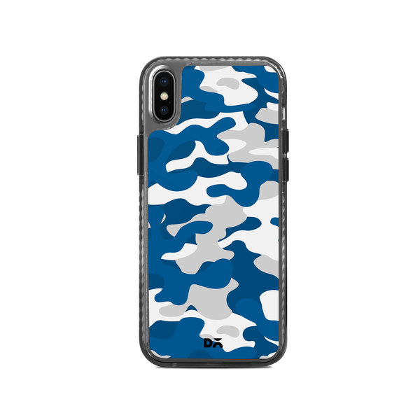 

DailyObjects Camouflage Blue Stride 2.0 Case Cover For iPhone XS
