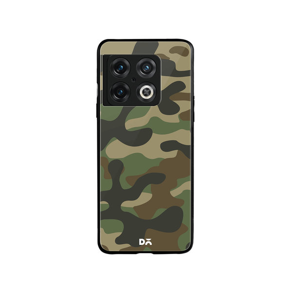 DailyObjects Camouflage Glass Case Cover For OnePlus 10 Pro