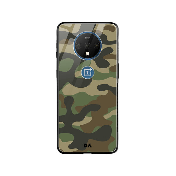 

DailyObjects Camouflage Glass Case Cover For OnePlus 7T