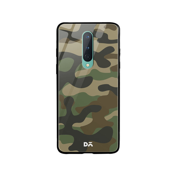 

DailyObjects Camouflage Glass Case Cover For OnePlus 8