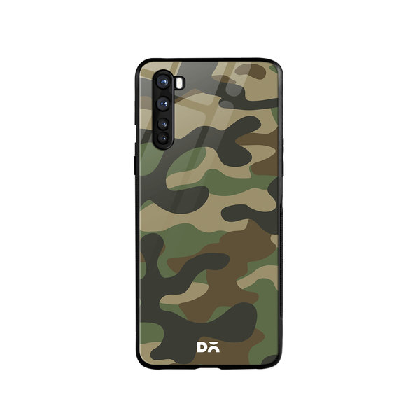 

DailyObjects Camouflage Glass Case Cover For OnePlus Nord