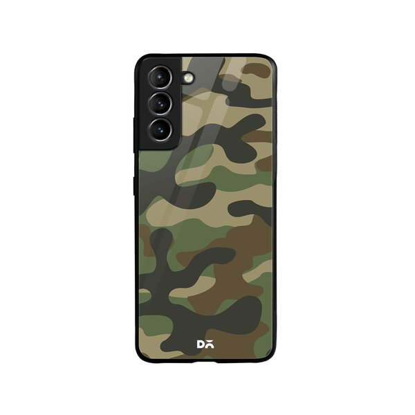 

DailyObjects Camouflage Glass Case Cover For Samsung Galaxy S21