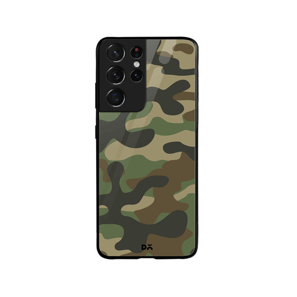 

DailyObjects Camouflage Glass Case Cover For Samsung Galaxy S21 Ultra