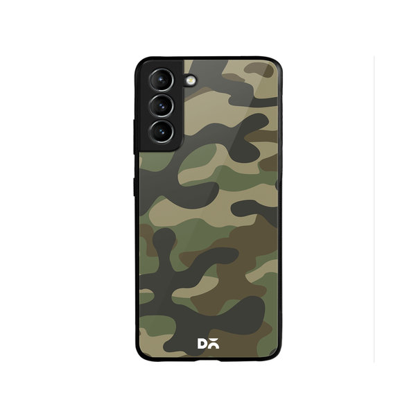 

DailyObjects Camouflage Glass Case Cover For Samsung Galaxy S22 Plus