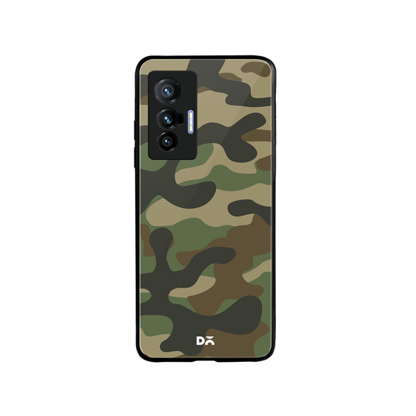

DailyObjects Camouflage Glass Case Cover For Vivo X70