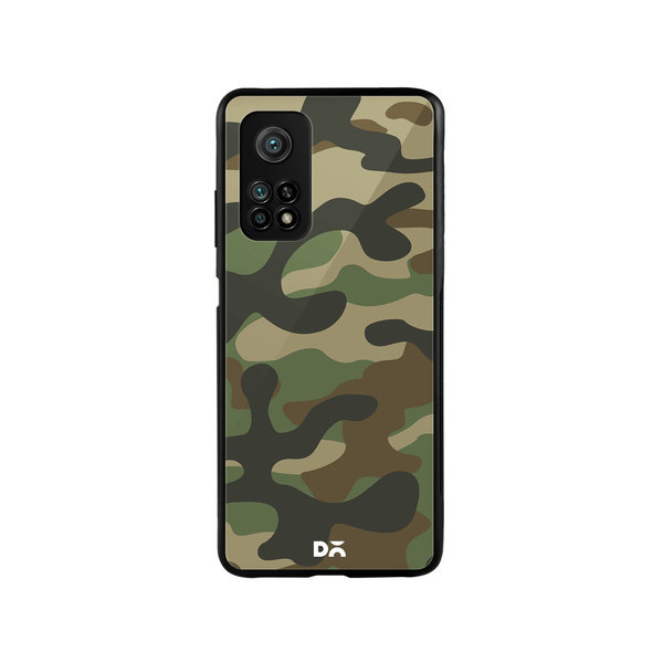 

DailyObjects Camouflage Glass Case Cover For Xiaomi Mi 10T