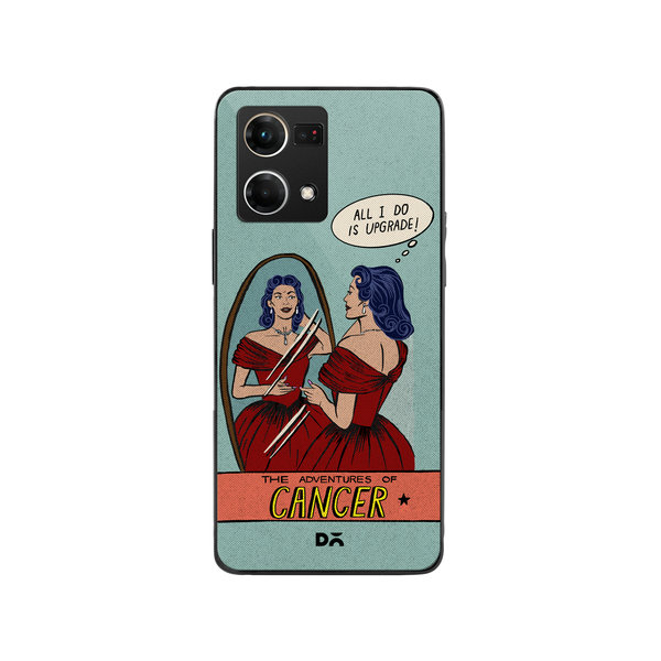 

DailyObjects Cancer Glass Case Cover For Oppo Reno 7