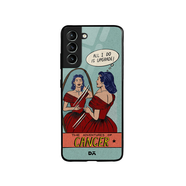 

DailyObjects Cancer Glass Case Cover For Samsung Galaxy S21 Plus