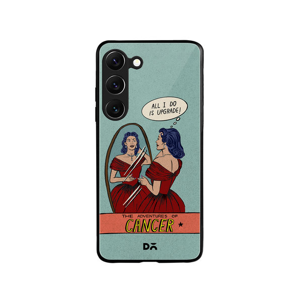 

DailyObjects Cancer Glass Case Cover For Samsung Galaxy S23 Plus