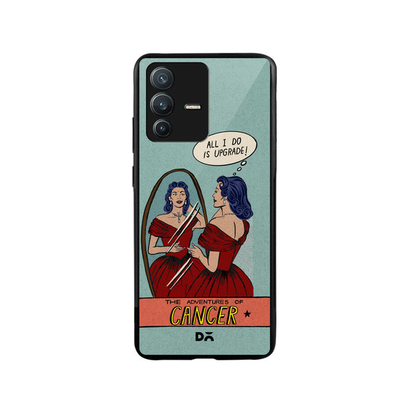 

DailyObjects Cancer Glass Case Cover For Vivo V23 Pro