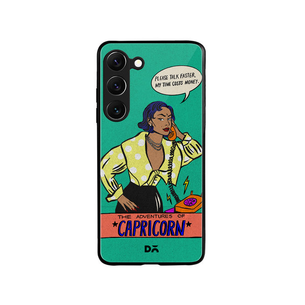 

DailyObjects Capricorn Glass Case Cover For Samsung Galaxy S23 Plus