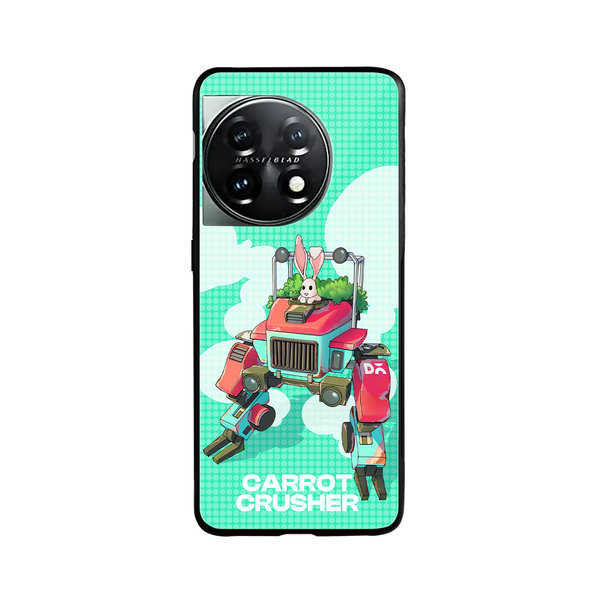 

DailyObjects Carrot Crusher Glass Case Cover For OnePlus 11 5G