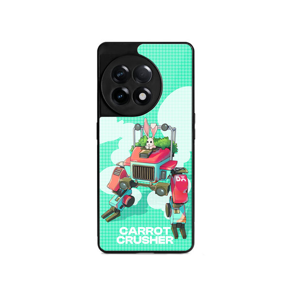 

DailyObjects Carrot Crusher Glass Case Cover For OnePlus 11R