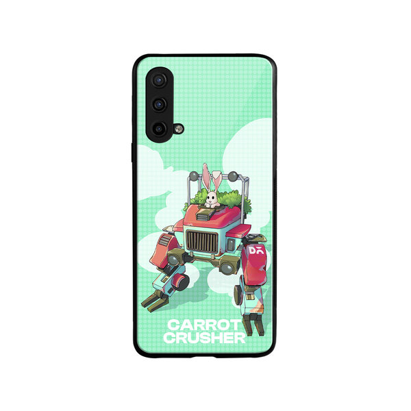 

DailyObjects Carrot Crusher Glass Case Cover For OnePlus Nord CE