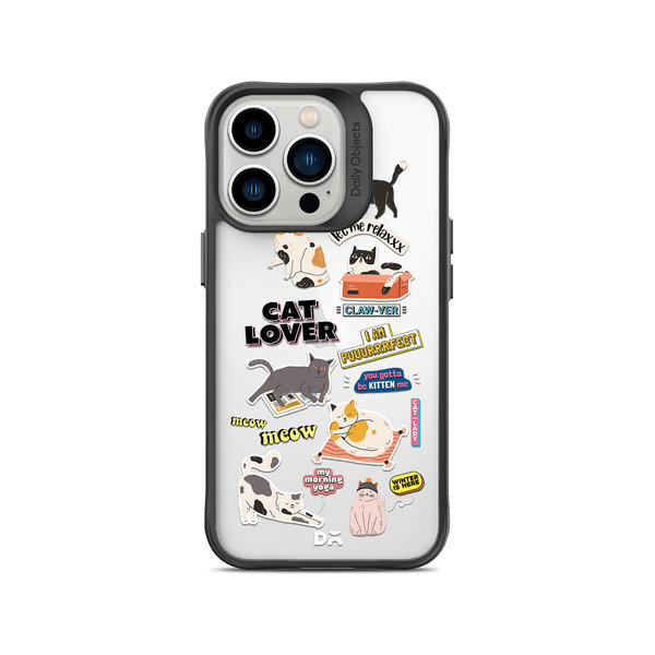 

DailyObjects Cat Mom Black Hybrid Clear Case Cover For iPhone 13 Pro Max