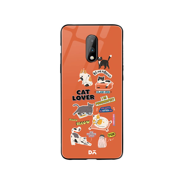 

DailyObjects Cat Mom Glass Case Cover For OnePlus 7