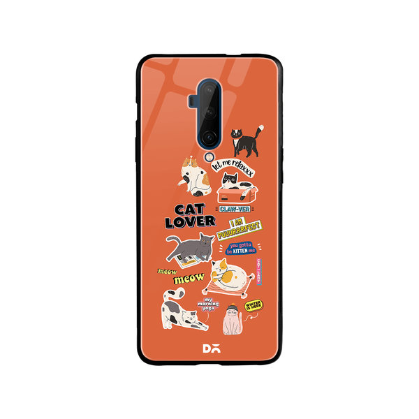 

DailyObjects Cat Mom Glass Case Cover For OnePlus 7T Pro