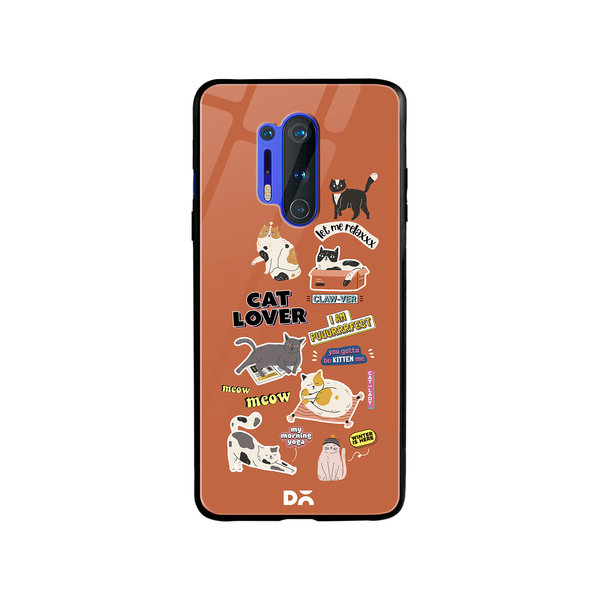 

DailyObjects Cat Mom Glass Case Cover For OnePlus 8 Pro