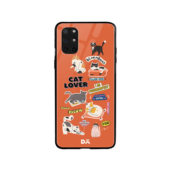 

DailyObjects Cat Mom Glass Case Cover For OnePlus 8T