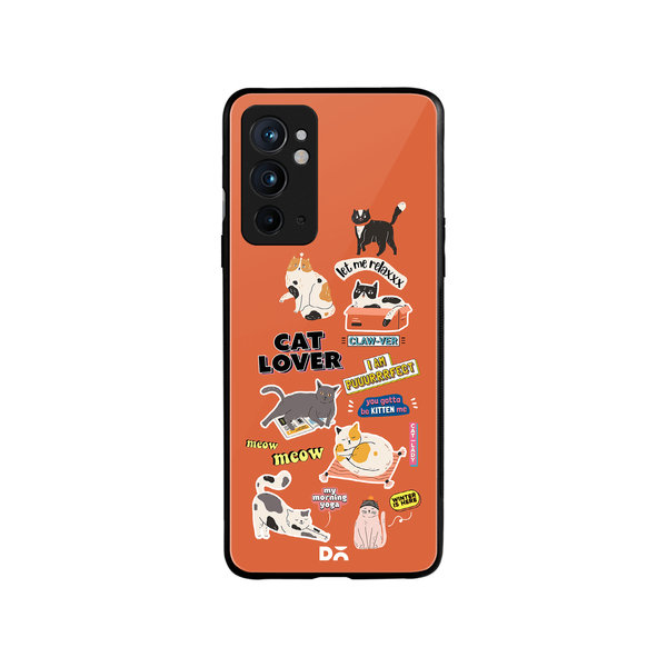 

DailyObjects Cat Mom Glass Case Cover For OnePlus 9RT