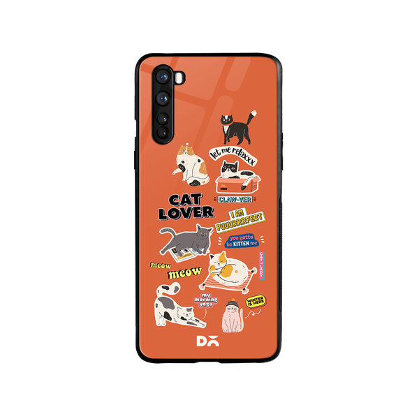 

DailyObjects Cat Mom Glass Case Cover For OnePlus Nord